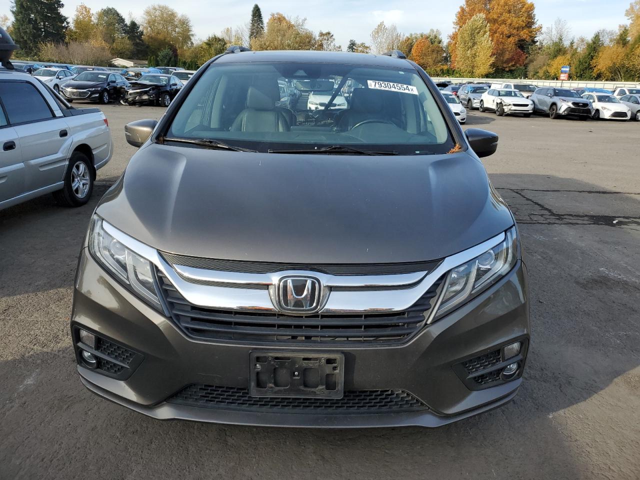 2018 Honda Odyssey VIN 5FNRL6H71JB010526 Copart auction photo, rear end / side damage thumbnail 5