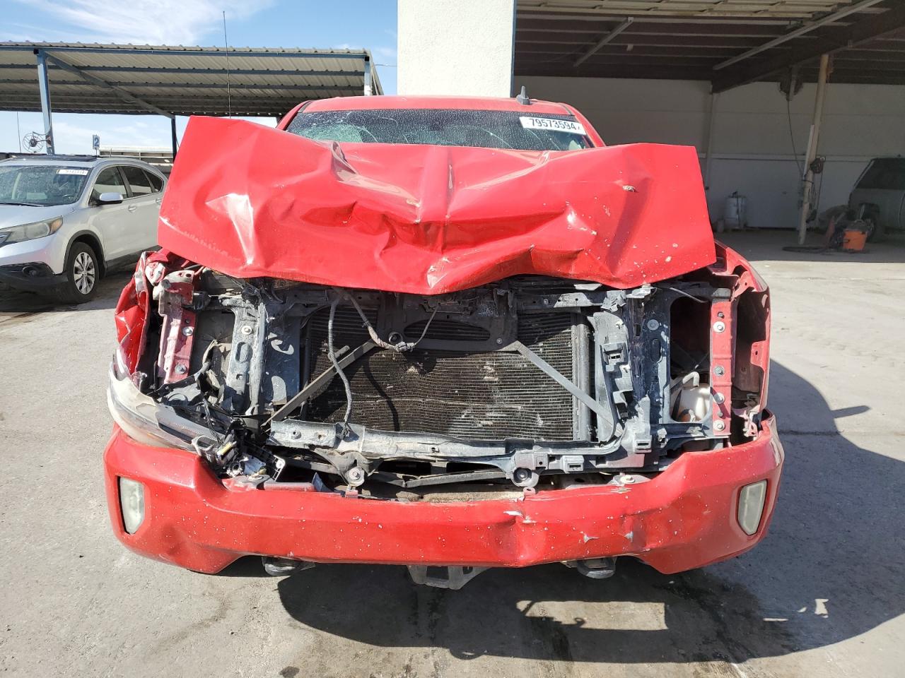 2016 Chevrolet Silverado VIN 3GCUKREC9GG159463 Copart auction photo, front end damage thumbnail 5