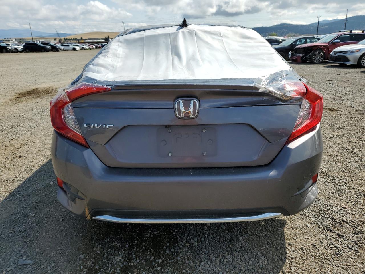2020 Honda Civic VIN 19XFC1F77LE014632 Copart auction photo, rear end damage thumbnail 6
