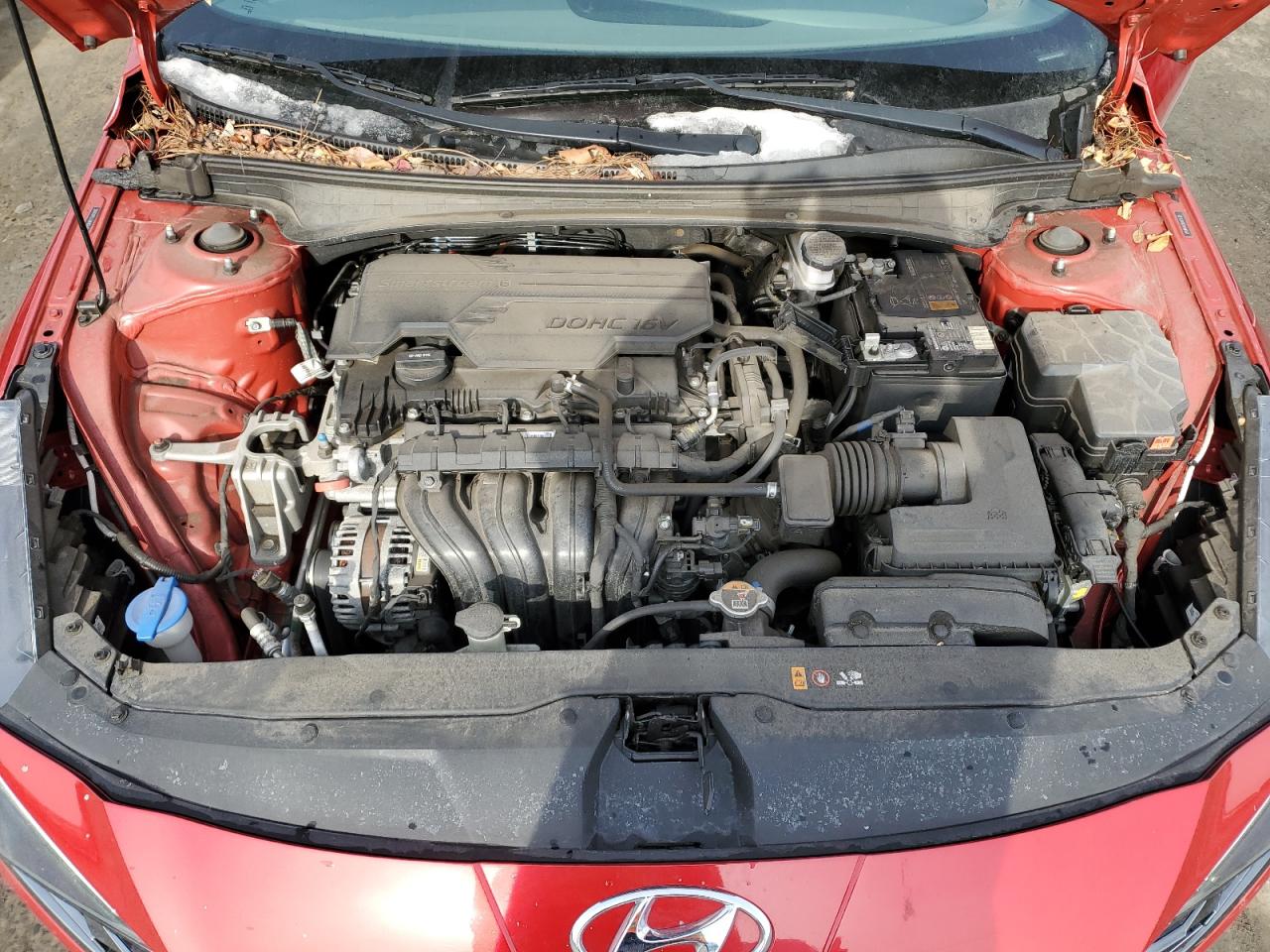2021 Hyundai Elantra VIN 5NPLN4AG7MH006405 Copart auction photo, rear end damage thumbnail 11