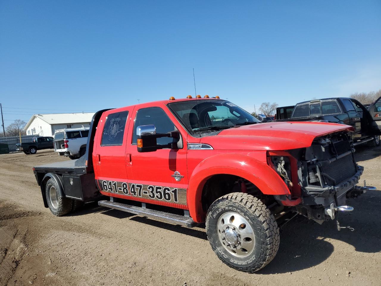 2016 Ford F350 VIN 1FT8W3DT3GEA65140 Copart auction photo, front end / undercarriage damage thumbnail 4