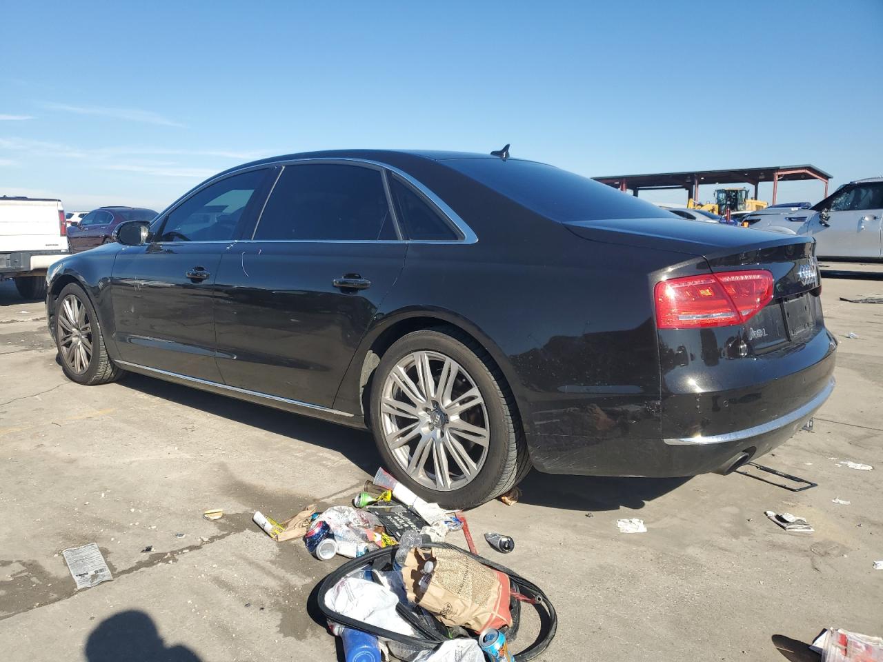 2014 Audi A8 VIN WAURGAFD7EN011250 Copart auction photo, front end damage thumbnail 2