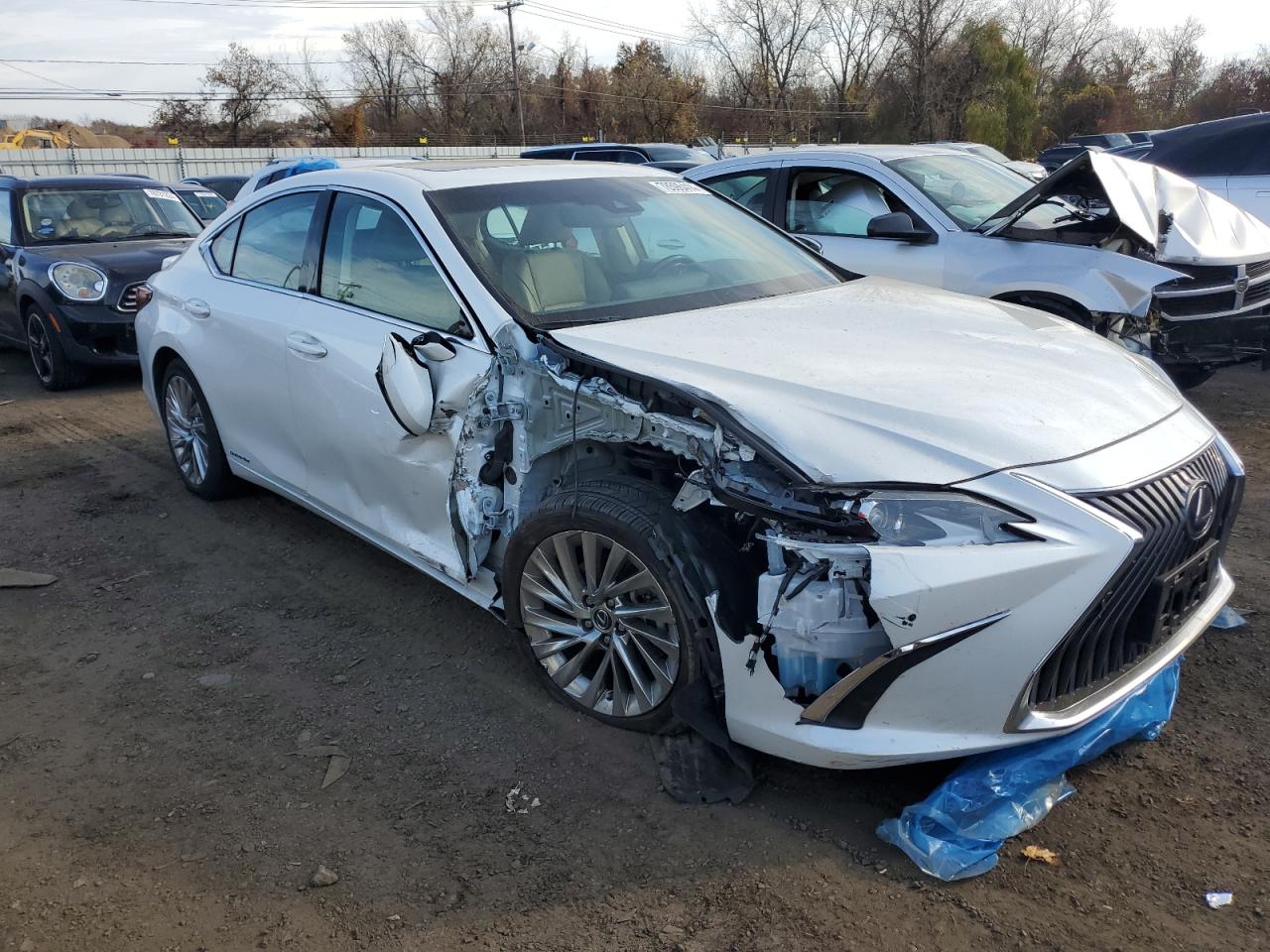 2021 Lexus ES VIN 58AEA1C13MU010358 Copart auction photo, side / minor dent/scratches damage thumbnail 4