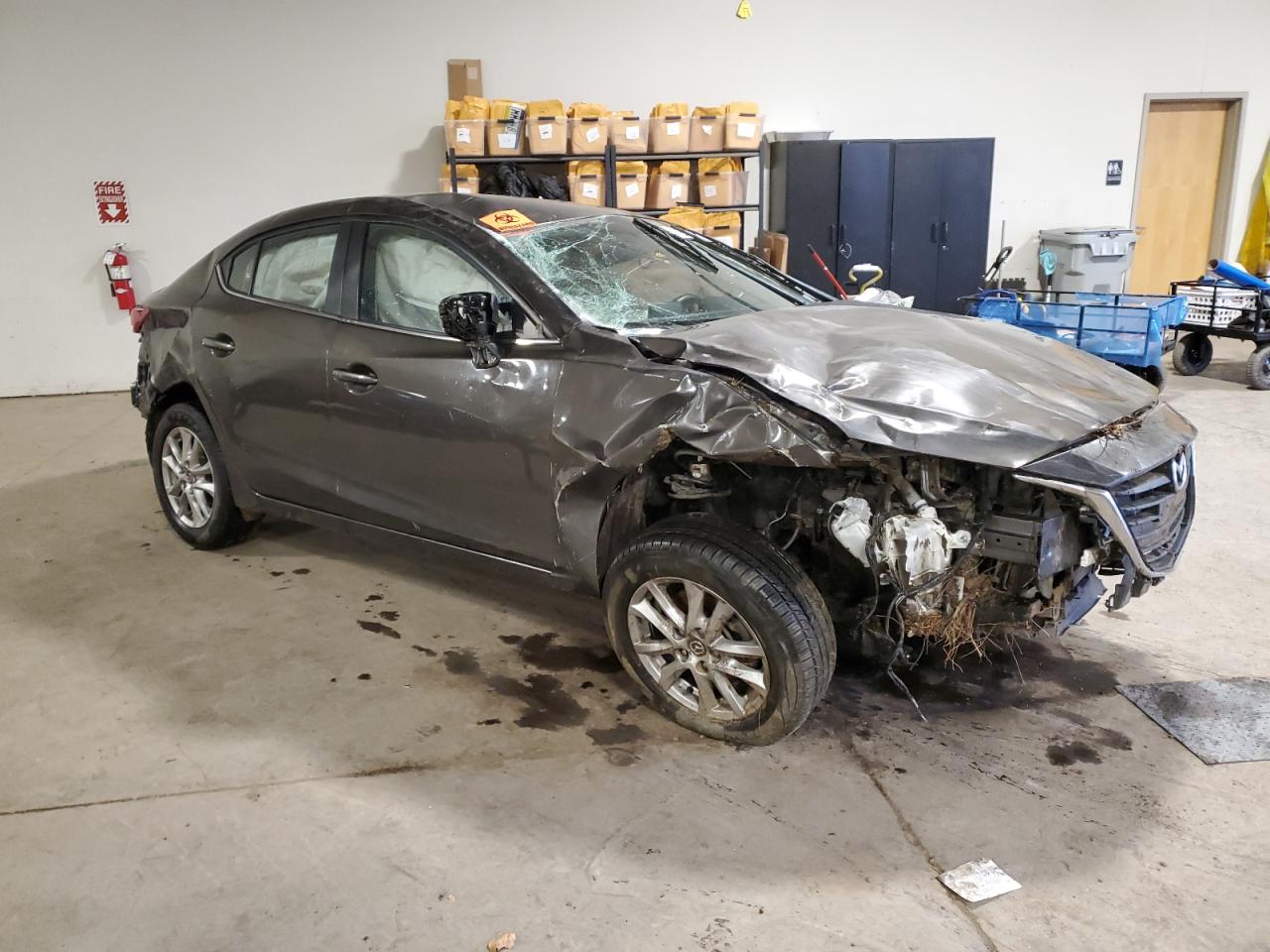 2016 Mazda 3 VIN JM1BM1U77G1325081 Copart auction photo, rollover damage thumbnail 4