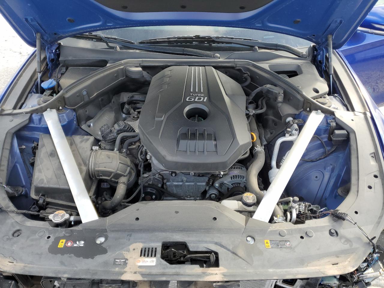 2020 Genesis G70 VIN KMTG24LA1LU063322 Copart auction photo, front end damage thumbnail 11
