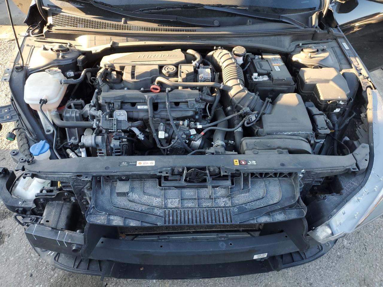 2021 Hyundai Elantra VIN KMHLR4AF0MU187859 Copart auction photo, front end / undercarriage damage thumbnail 11