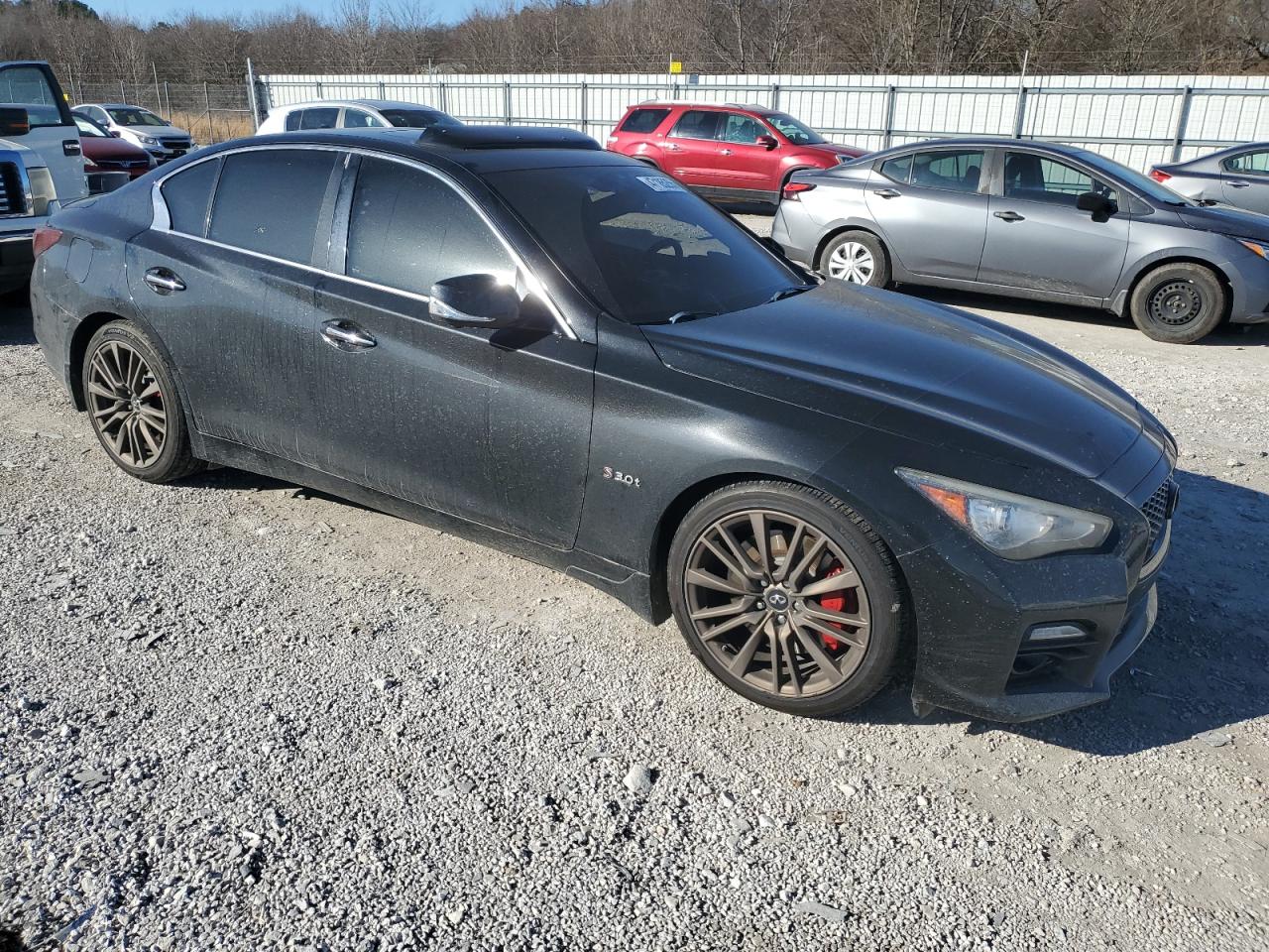 2017 Infiniti Q50 VIN JN1FV7APXHM850287 Copart auction photo, side damage thumbnail 4
