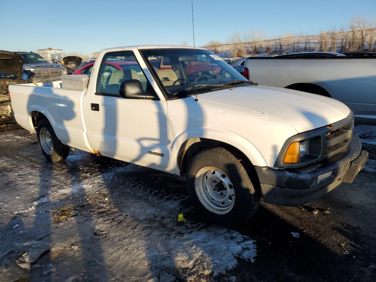 1996 Chevrolet S-10 Pickup VIN 1GCCS1443T8210348 Copart auction photo, rear end / hail damage thumbnail 4