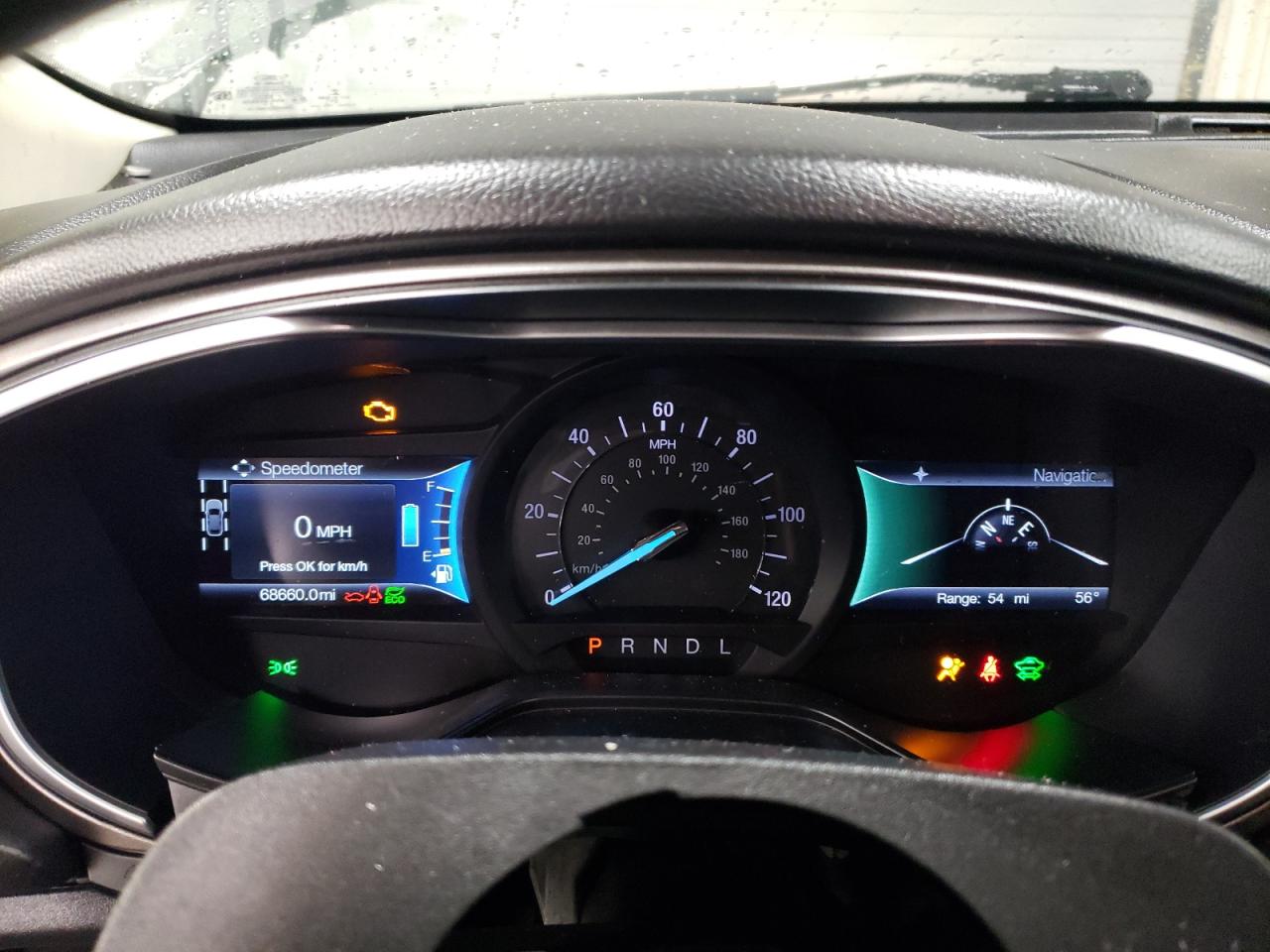 2019 Ford Fusion VIN 3FA6P0LU2KR165609 Copart auction photo, front end damage thumbnail 9