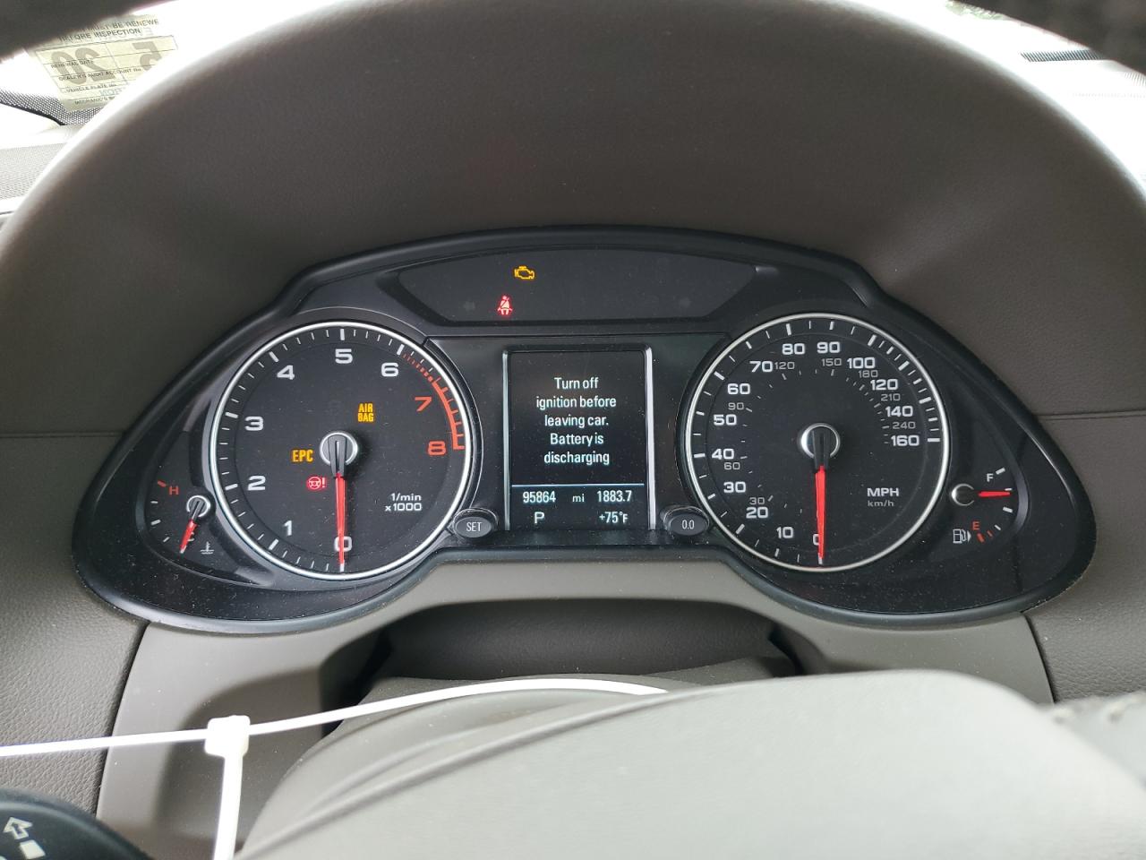 2015 Audi Q5 VIN WA1LFAFPXFA114543 Copart auction photo, front end / side damage thumbnail 9