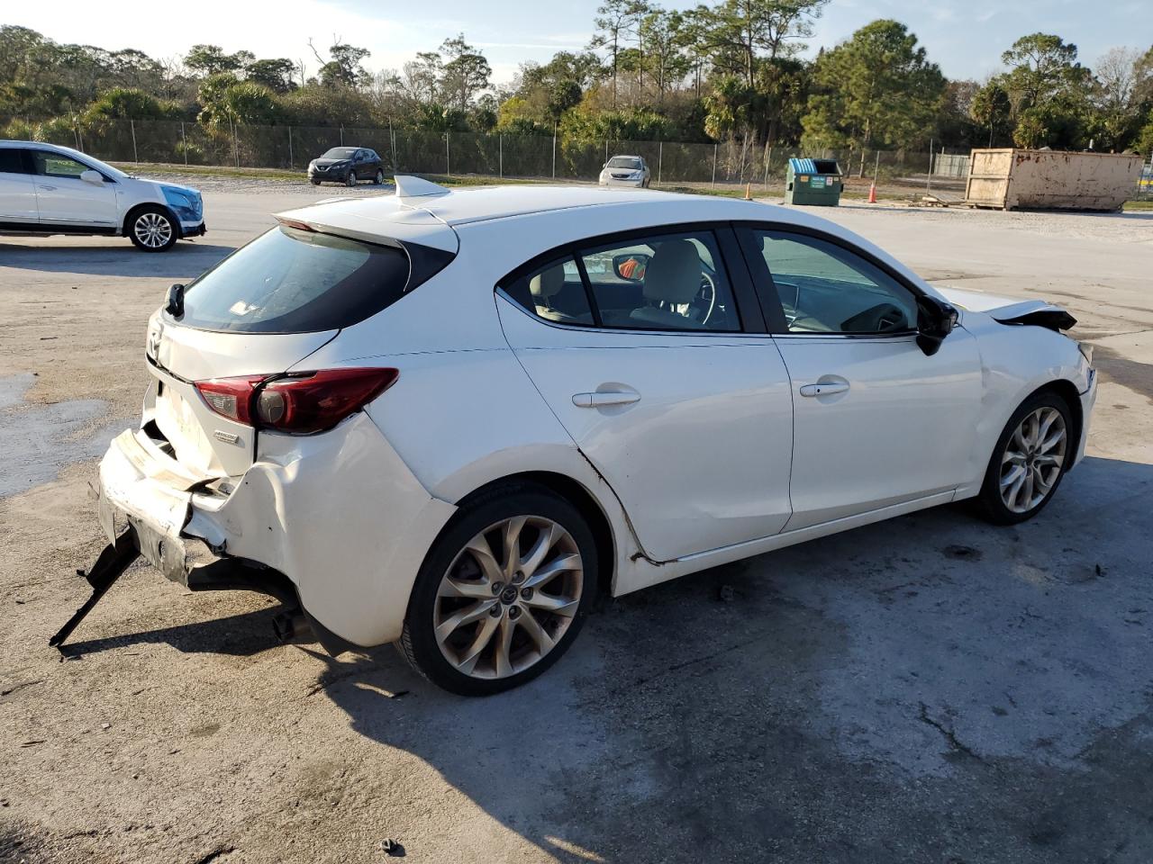 2015 Mazda 3 VIN JM1BM1M31F1274446 Copart auction photo, rear end / front end damage thumbnail 3