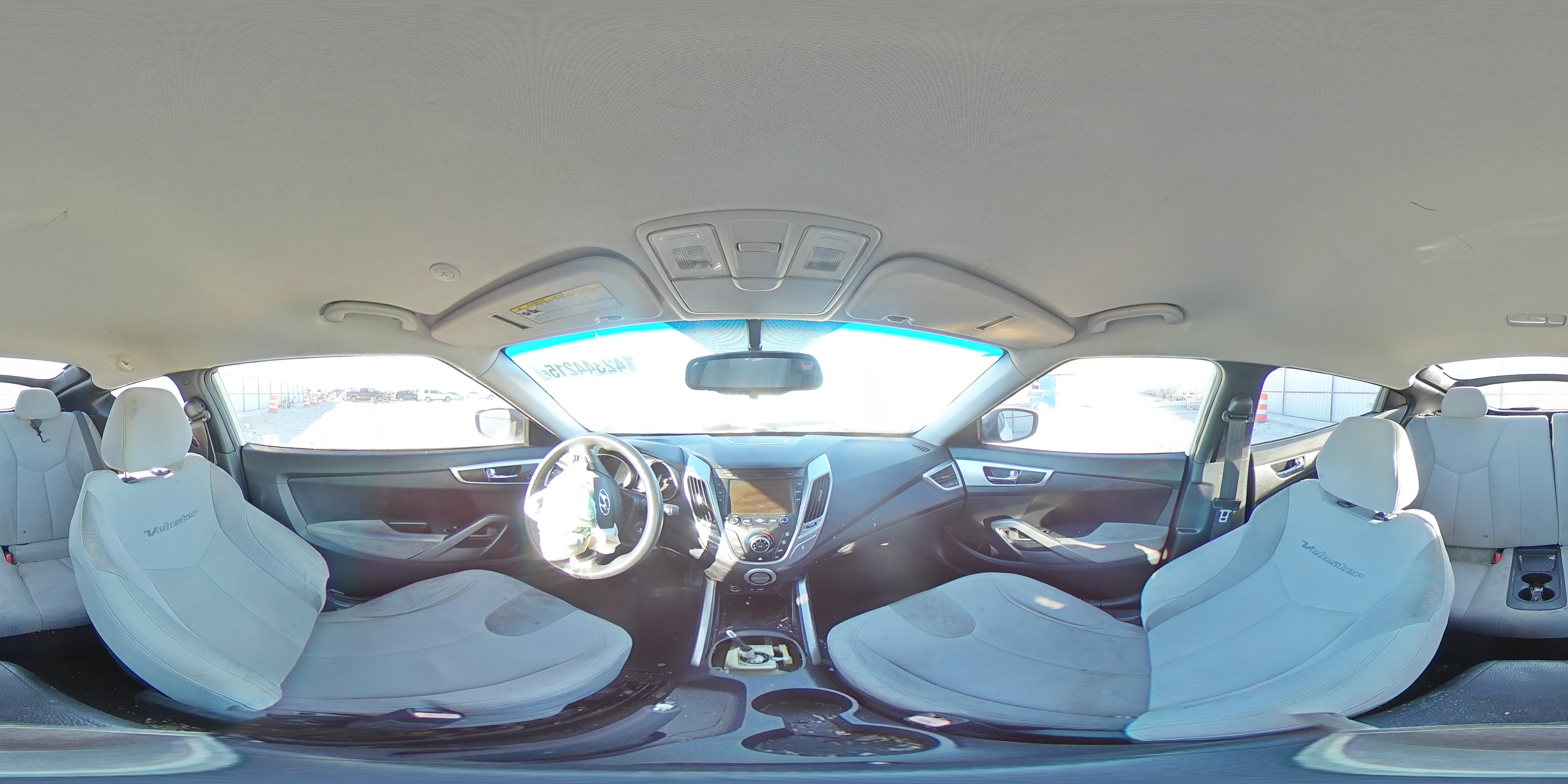 2012 Hyundai Veloster VIN KMHTC6AD0CU020167 Copart auction photo, front end damage thumbnail 13