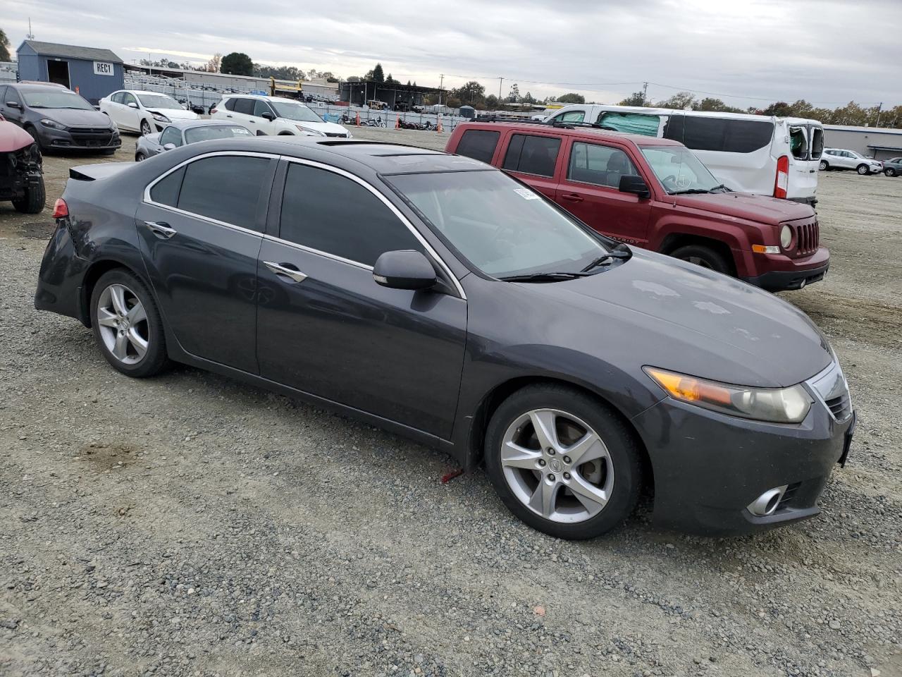 2012 Acura TSX VIN JH4CU2F60CC004026 Copart auction photo, side / rear end damage thumbnail 4