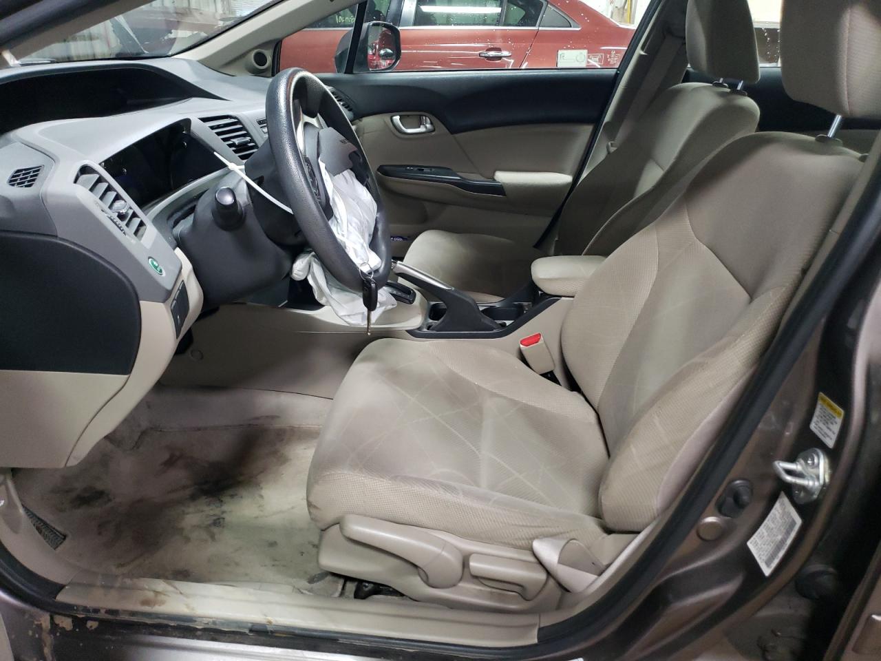 2012 Honda Civic VIN JHMFB2F83CS003012 Copart auction photo, front end damage thumbnail 7