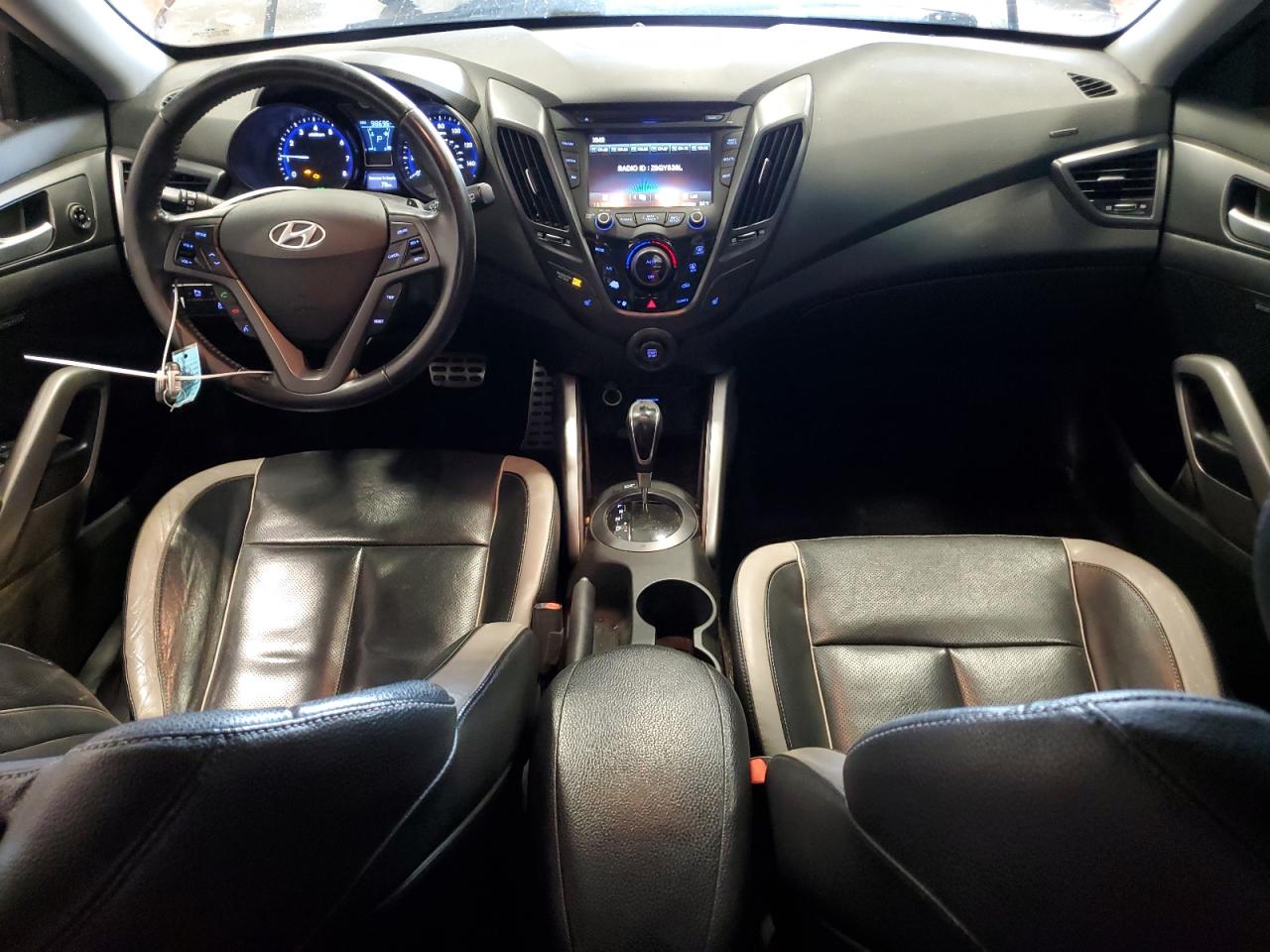 2015 Hyundai Veloster VIN KMHTC6AE7FU225062 Copart auction photo, front end damage thumbnail 8