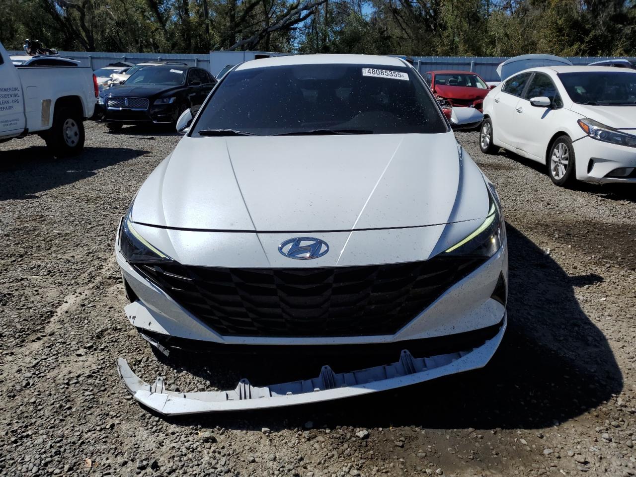 2021 Hyundai Elantra VIN 5NPLL4AGXMH033197 Copart auction photo, undercarriage / front end damage thumbnail 5