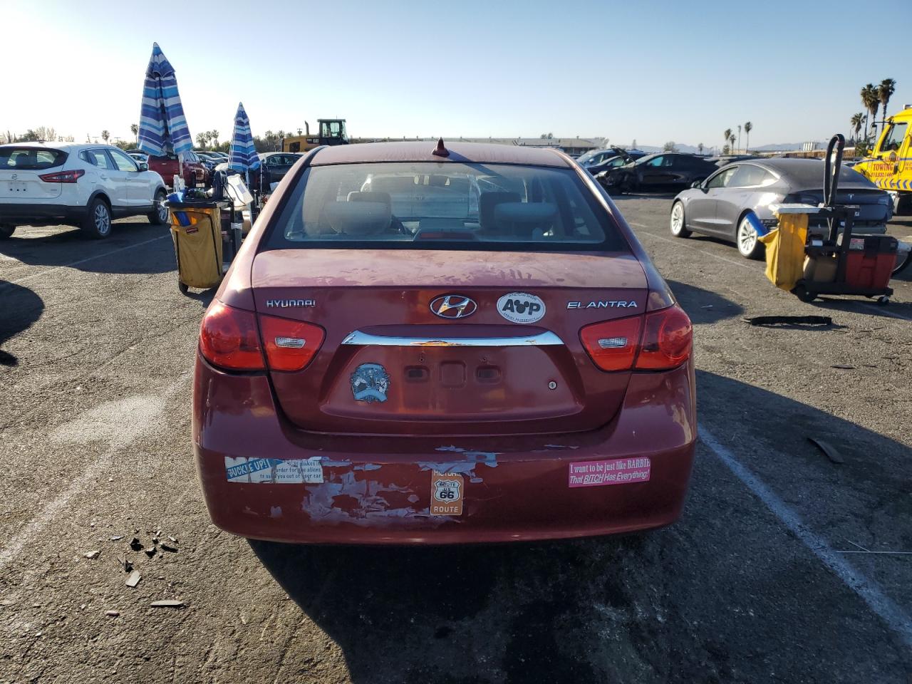 2010 Hyundai Elantra VIN KMHDU4AD2AU126901 Copart auction photo, side / minor dent/scratches damage thumbnail 6