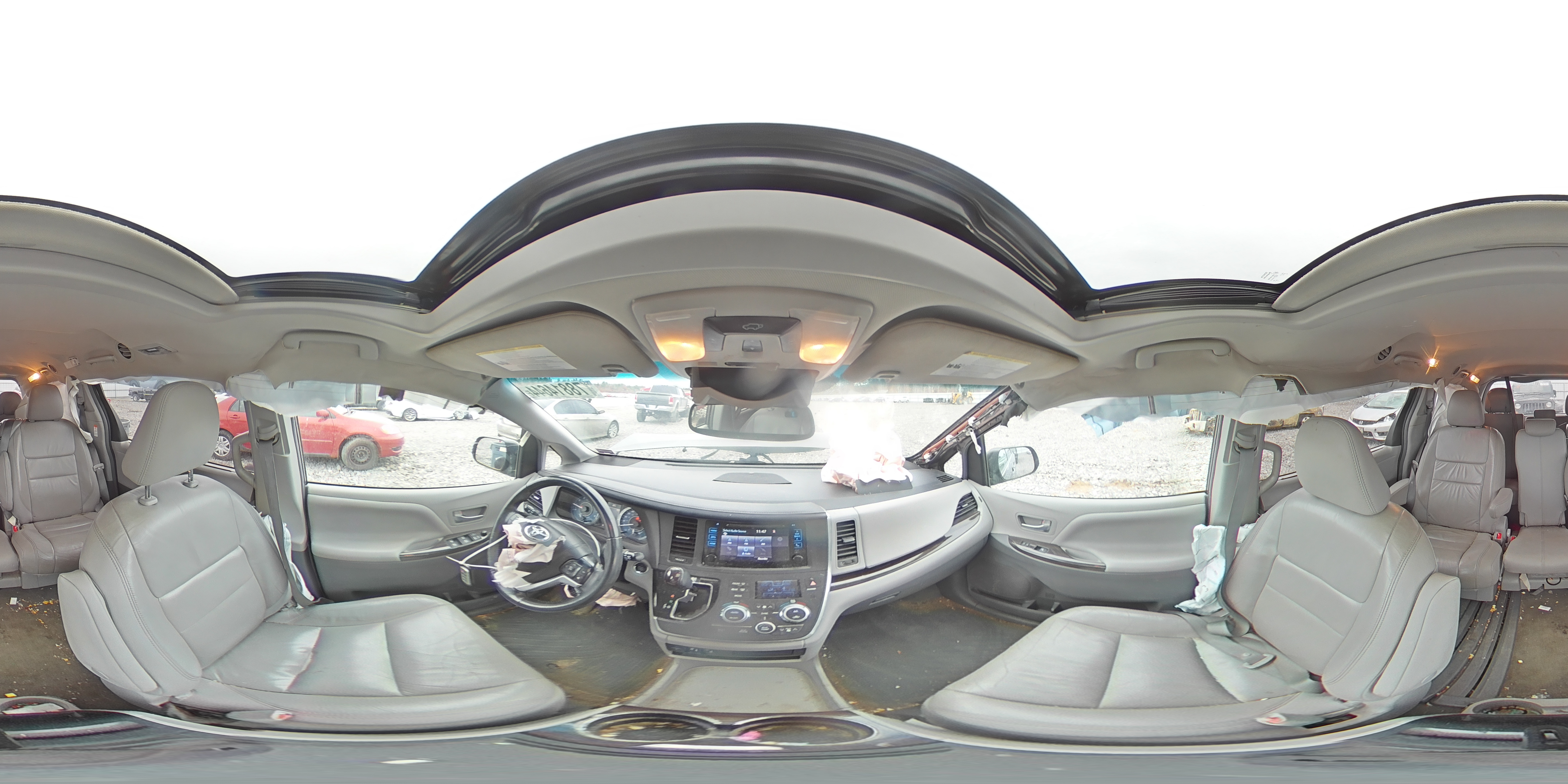 2016 Toyota Sienna VIN 5TDYK3DC5GS715267 Copart auction photo, front end / side damage thumbnail 14