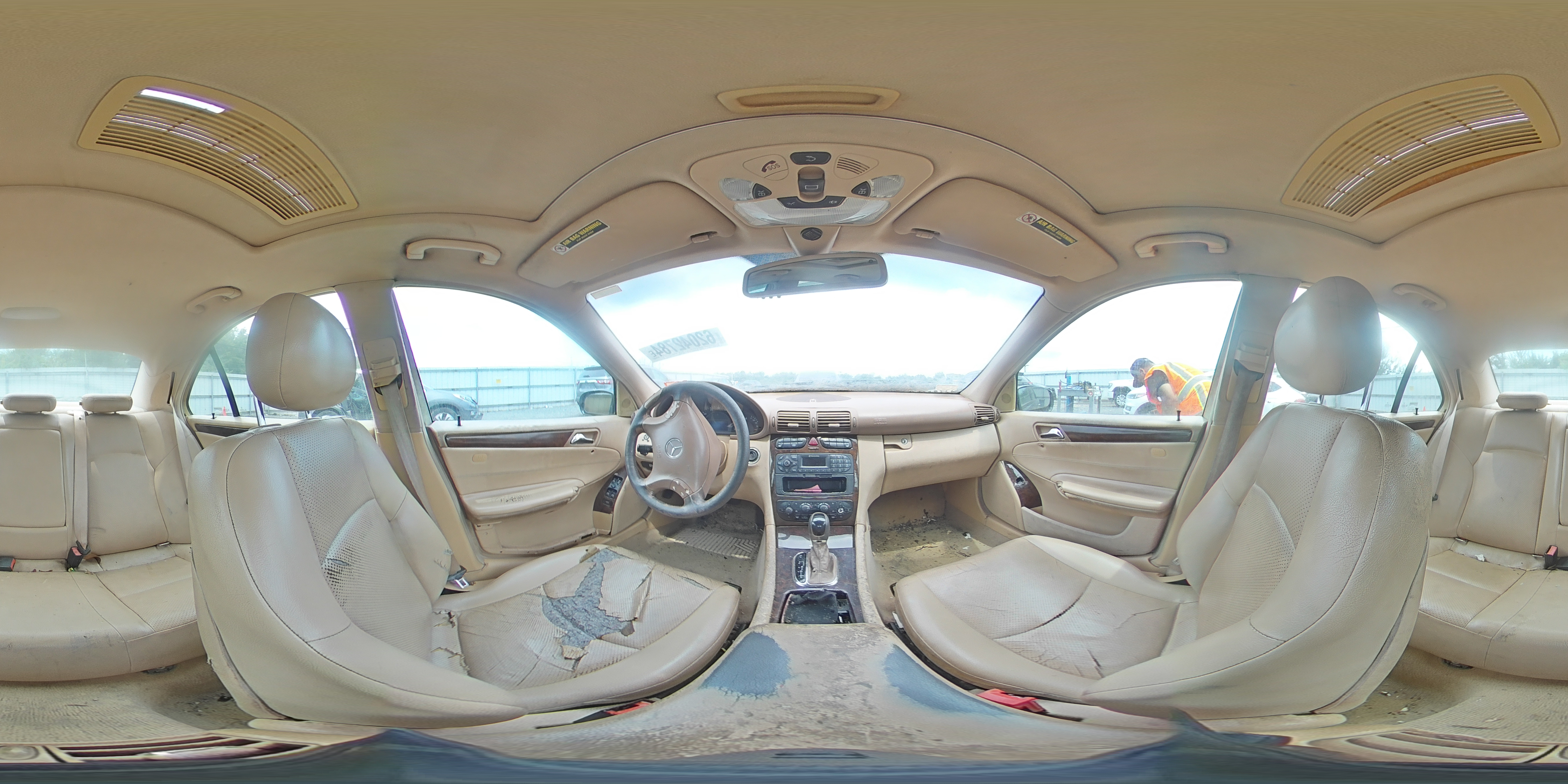 2002 Mercedes-Benz C-klasse VIN WDBRF61J82E007928 Copart auction photo, front end damage thumbnail 13