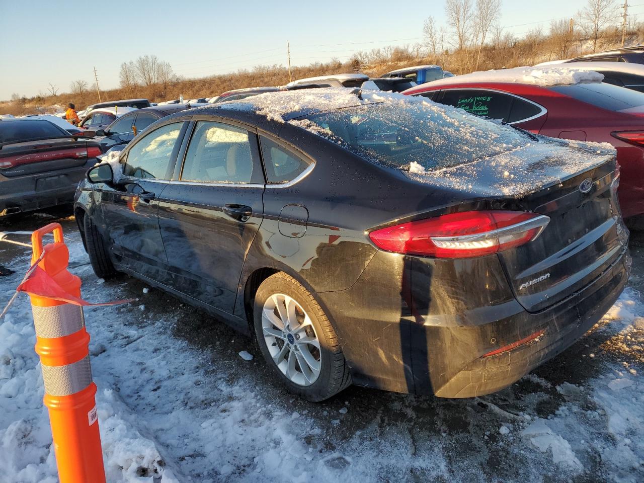 2020 Ford Fusion VIN 3FA6P0LU9LR265613 Copart auction photo, front end / side damage thumbnail 2