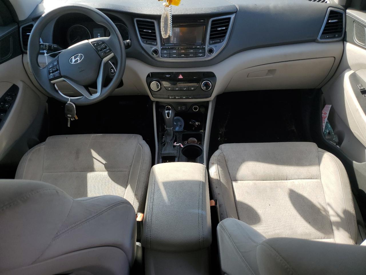 2017 Hyundai Tucson VIN KM8J33A42HU296539 Copart auction photo, undercarriage / front end damage thumbnail 8