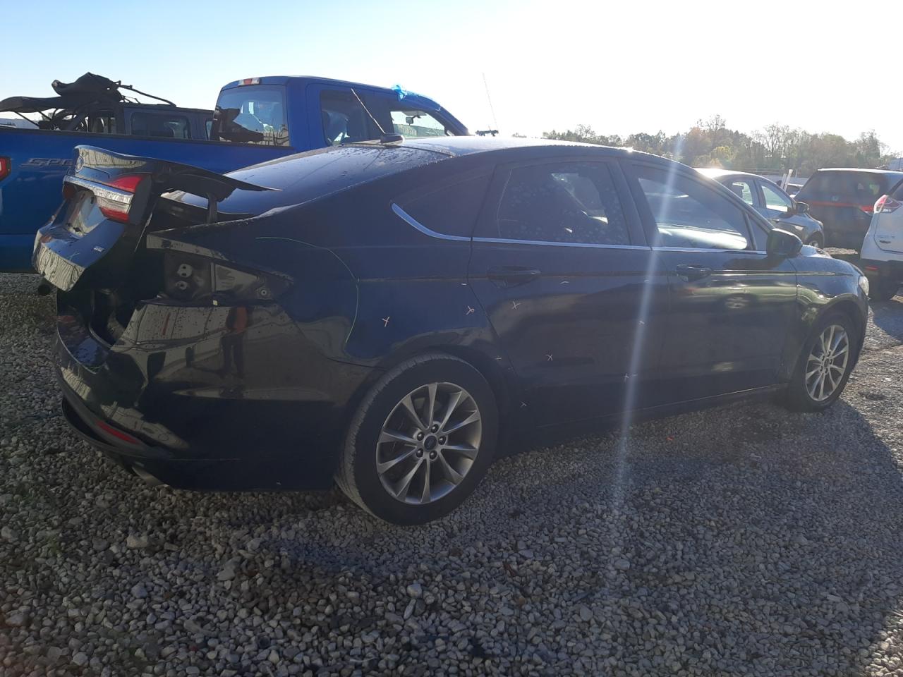 2017 Ford Fusion VIN 3FA6P0H73HR208267 Copart auction photo, rear end damage thumbnail 3