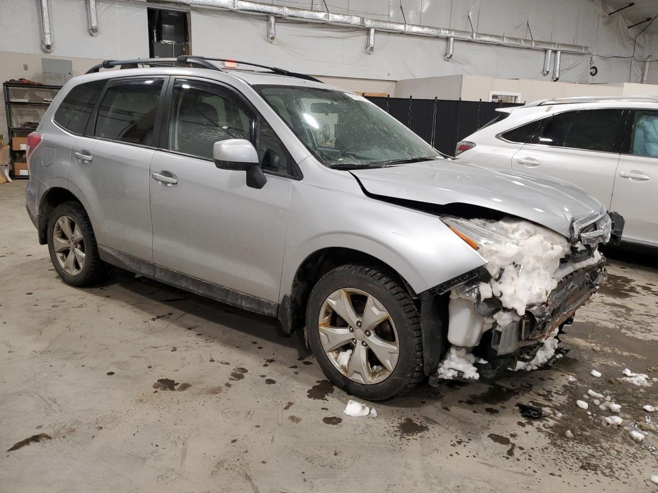 2015 Subaru Forester VIN JF2SJADC4FH581997 Copart auction photo, front end / mechanical damage thumbnail 4