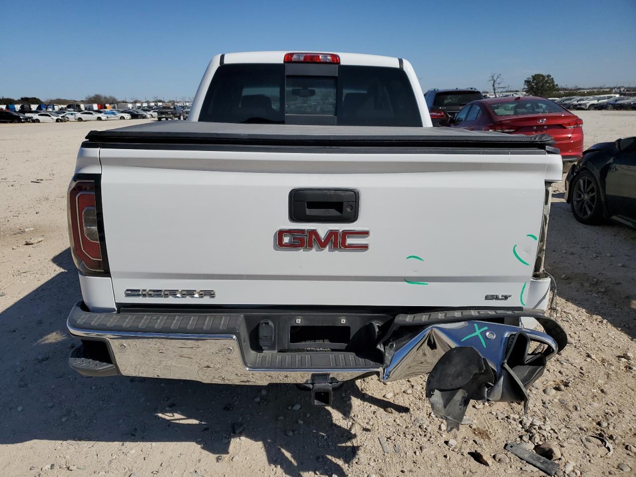2018 GMC Sierra VIN 3GTU2NEC4JG166613 Copart auction photo, rear end / undercarriage damage thumbnail 6