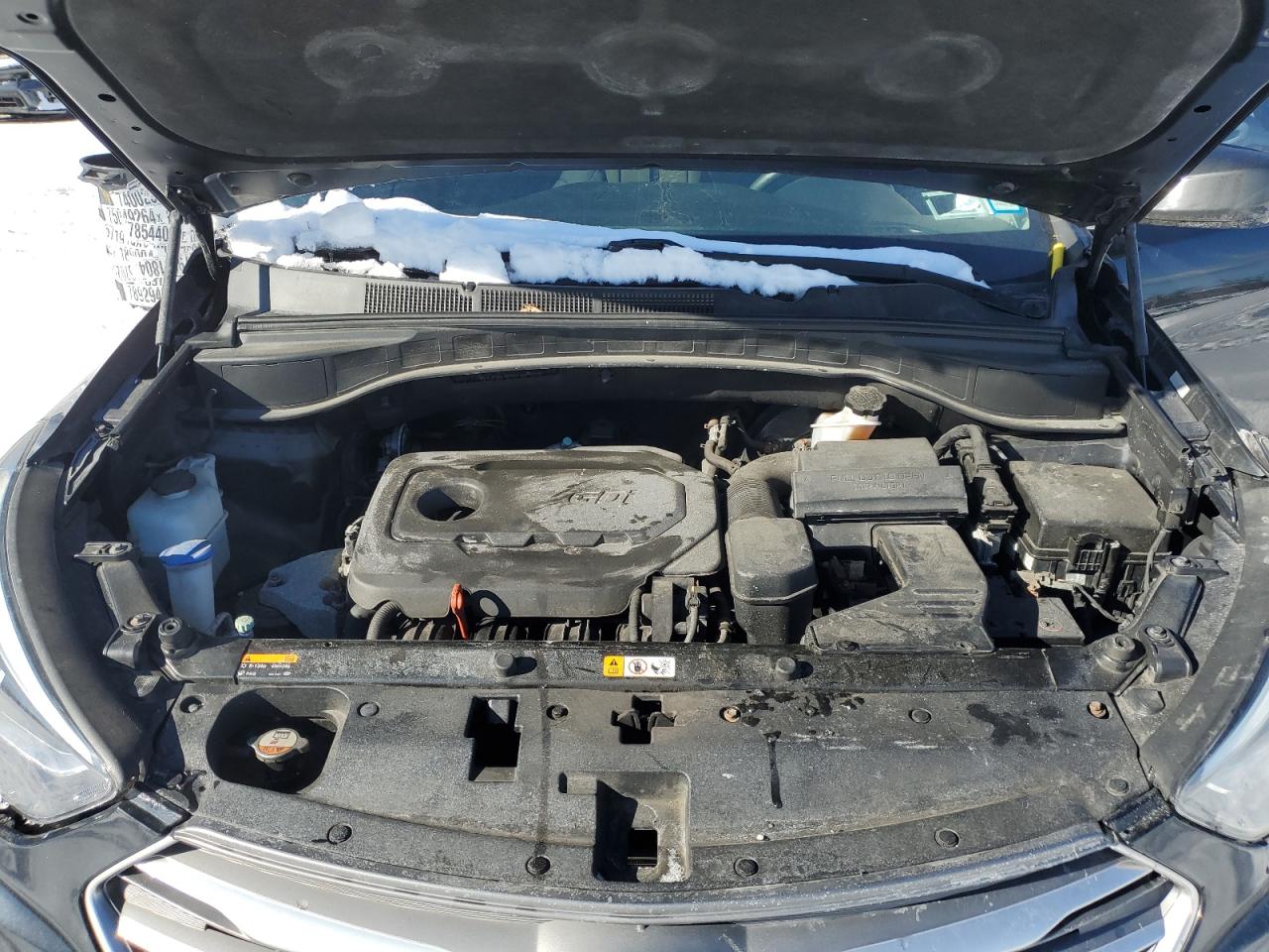 2017 Hyundai Santa Fe VIN 5XYZUDLB7HG445390 Copart auction photo, all over / side damage thumbnail 12