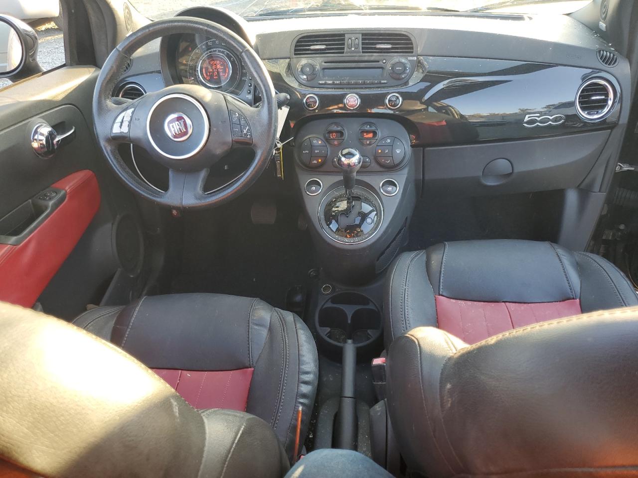2018 Fiat 500 VIN 3C3CFFBR1CT115504 Copart auction photo, top/roof damage thumbnail 8