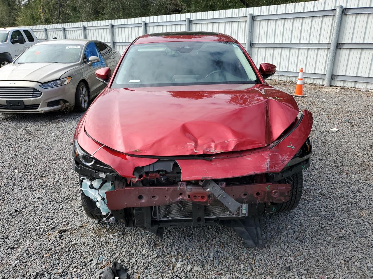 2021 Mazda CX-30 VIN 3MVDMACL8MM266093 Copart auction photo, front end / side damage thumbnail 5