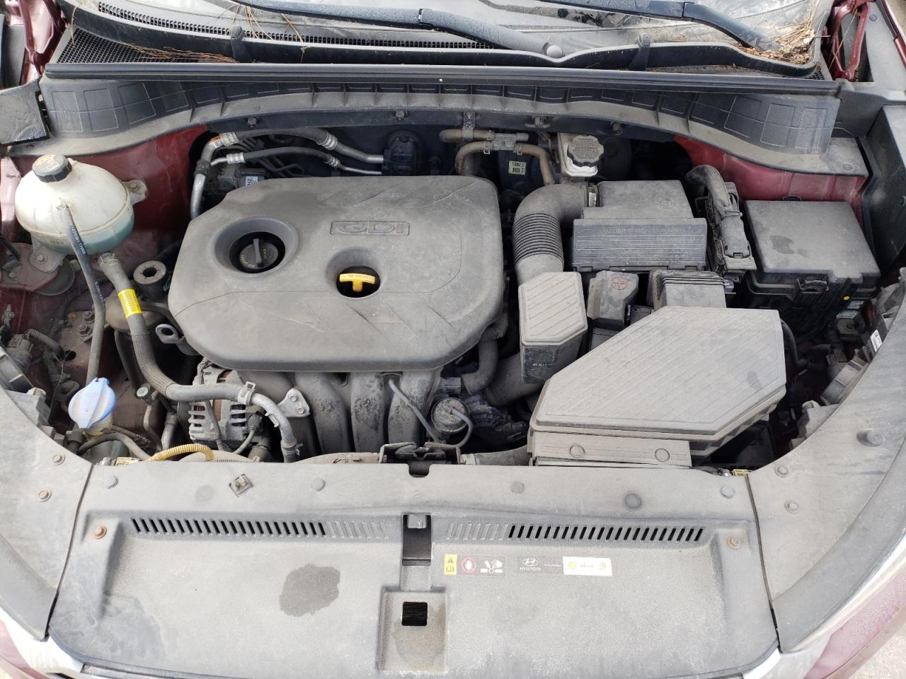 2018 Hyundai Tucson VIN KM8J33A4XJU600352 Copart auction photo, front end / side damage thumbnail 12