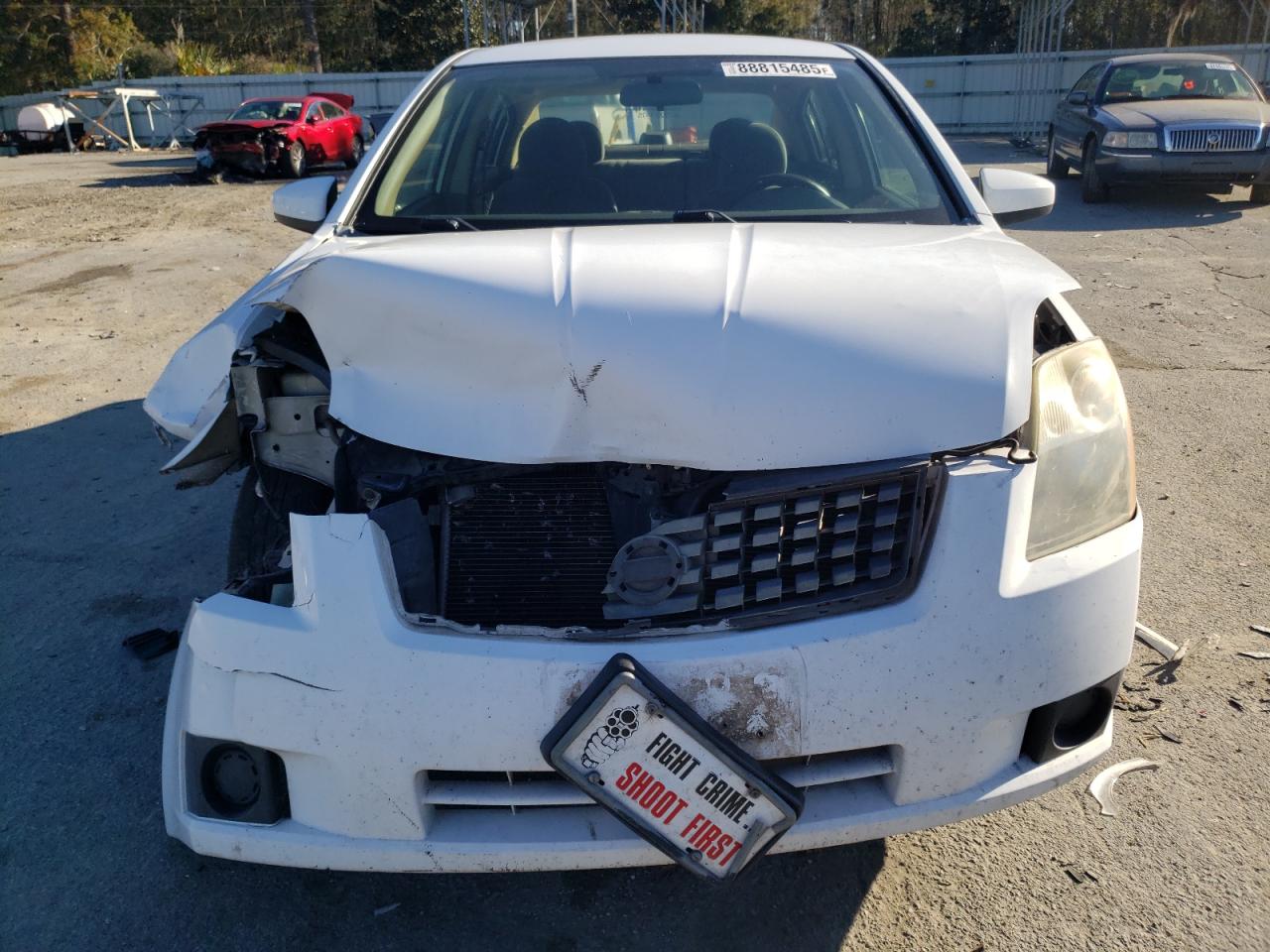 2007 Nissan Sentra VIN 3N1AB61E87L709318 Copart auction photo, front end damage thumbnail 5