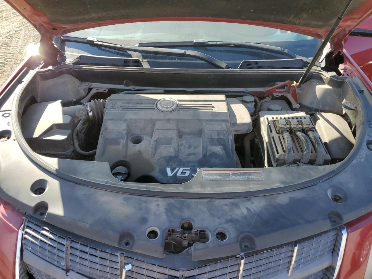2012 Cadillac SRX VIN 3GYFNAE35CS523638 Copart auction photo, front end damage thumbnail 14