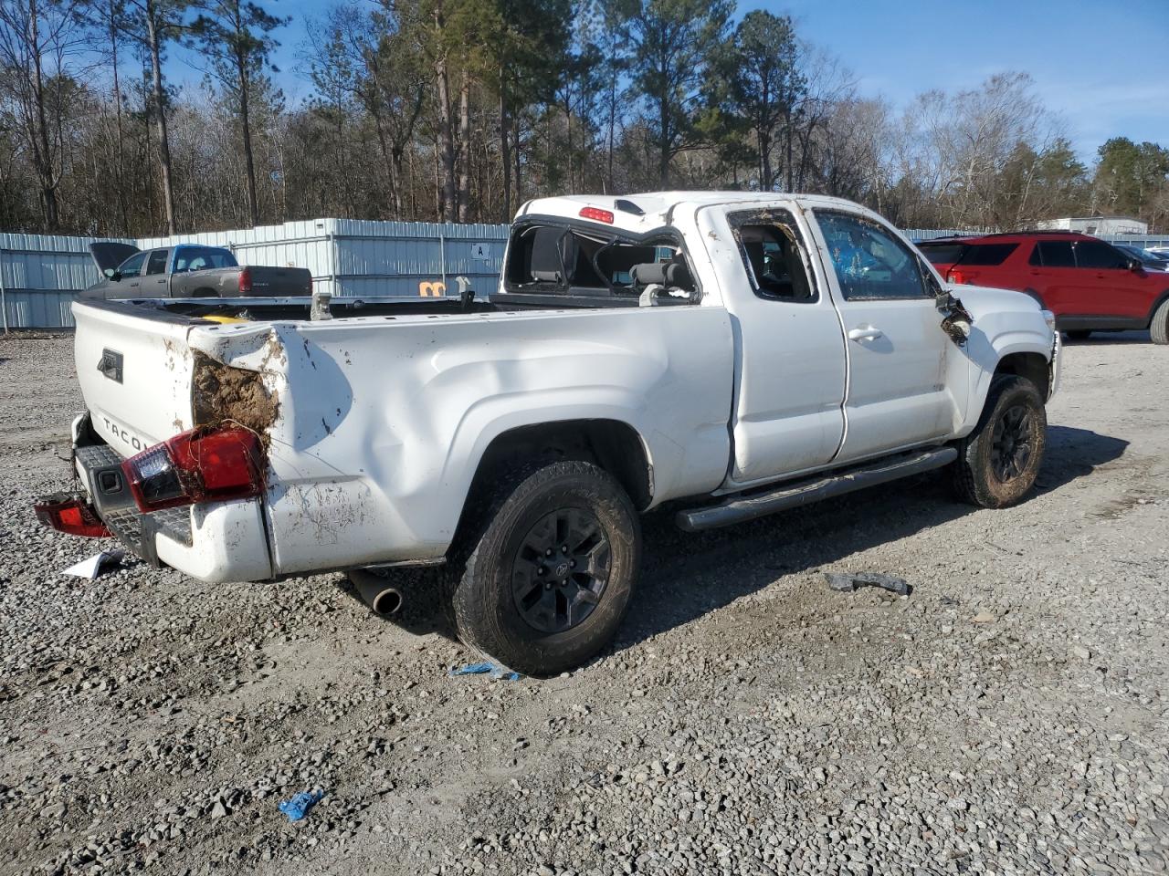2021 Toyota Tacoma VIN 3TYRX5GN1MT009587 Copart auction photo, all over damage thumbnail 3