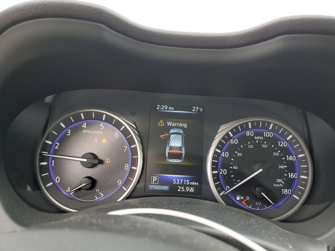 2015 Infiniti Q50 VIN JN1BV7AR6FM408457 Copart auction photo, front end / minor dent/scratches damage thumbnail 9
