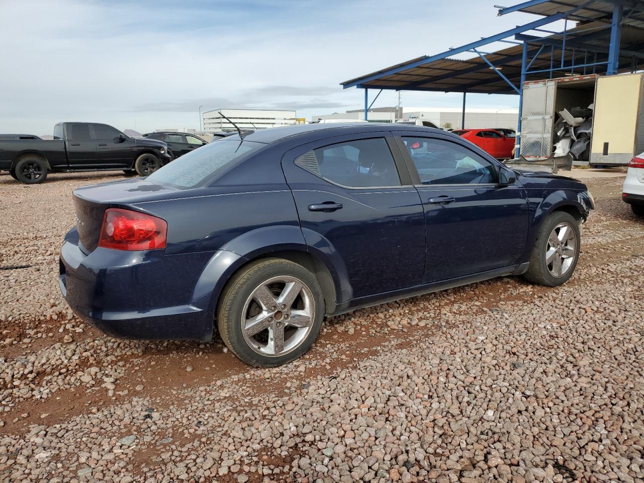 2013 Dodge Avenger VIN 1C3CDZAB7DN731107 Copart auction photo, front end / side damage thumbnail 3
