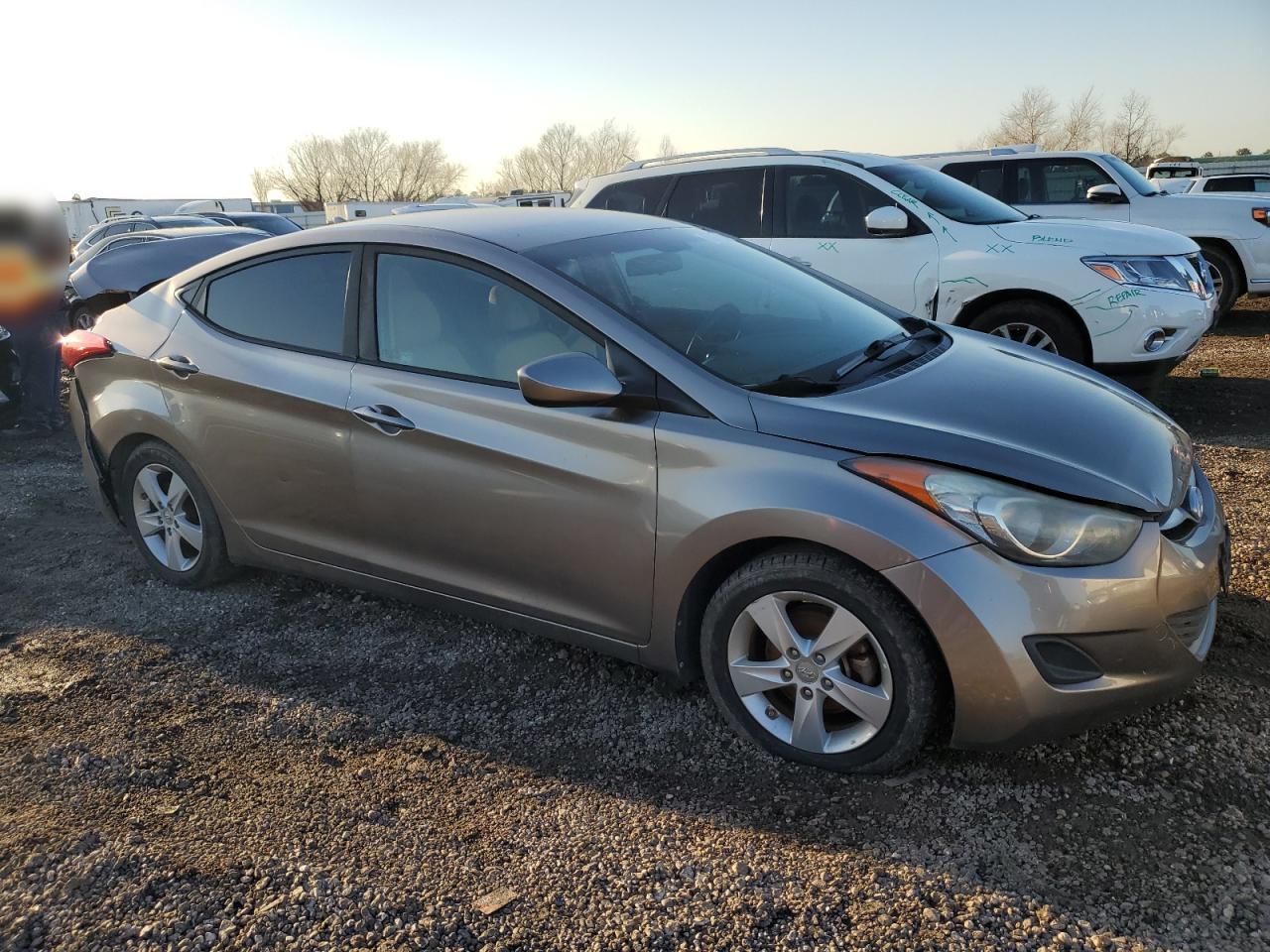 2013 Hyundai Elantra VIN 5NPDH4AEXDH351017 Copart auction photo, front end / rear end damage thumbnail 4