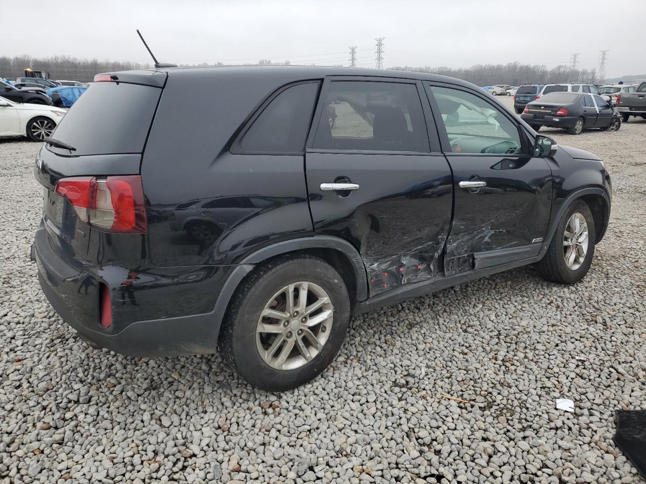 2014 KIA Sorento VIN 5XYKTCA61EG526255 Copart auction photo, side damage thumbnail 3
