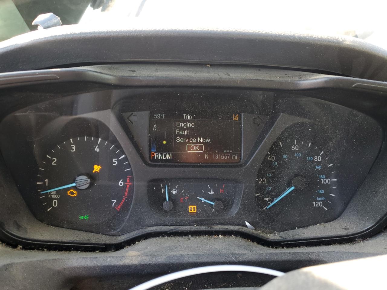 2017 Ford Transit VIN 1FTYR2ZG4HKA73196 Copart auction photo, front end damage thumbnail 9