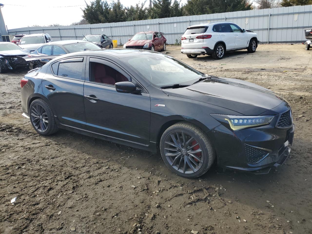 2020 Acura ILX VIN 19UDE2F84LA001664 Copart auction photo, side / front end damage thumbnail 4