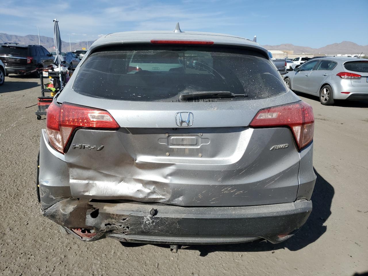 2017 Honda HR-V VIN 3CZRU6H58HG706620 Copart auction photo, rear end damage thumbnail 6