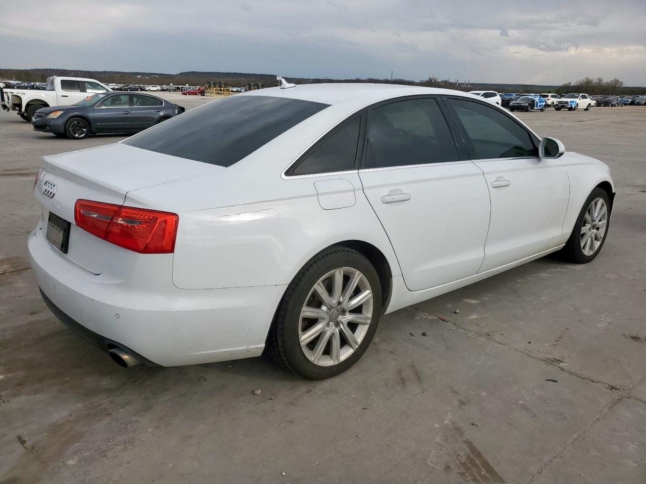 2014 Audi A6 VIN WAUGFAFC0EN052420 Copart auction photo, front end damage thumbnail 3