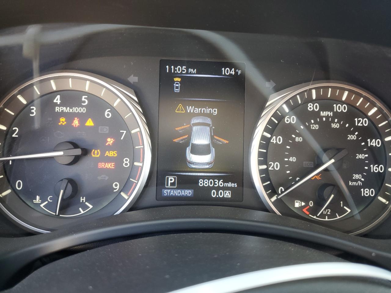 2020 Infiniti Q50 VIN JN1EV7AP2LM201779 Copart auction photo, front end damage thumbnail 9