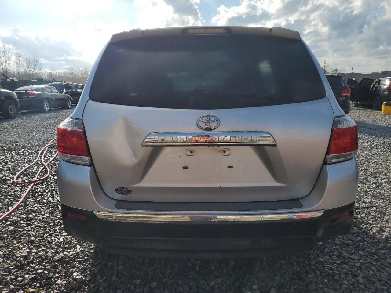 2013 Toyota Highlander VIN 5TDZK3EH3DS101277 Copart auction photo, rear end damage thumbnail 6