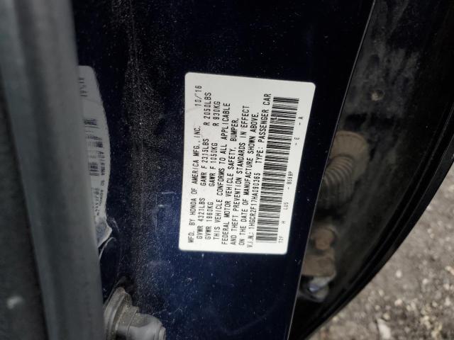 2017 Honda Accord VIN 1HGCR2F17HA090365 Copart auction photo, front end damage thumbnail 12