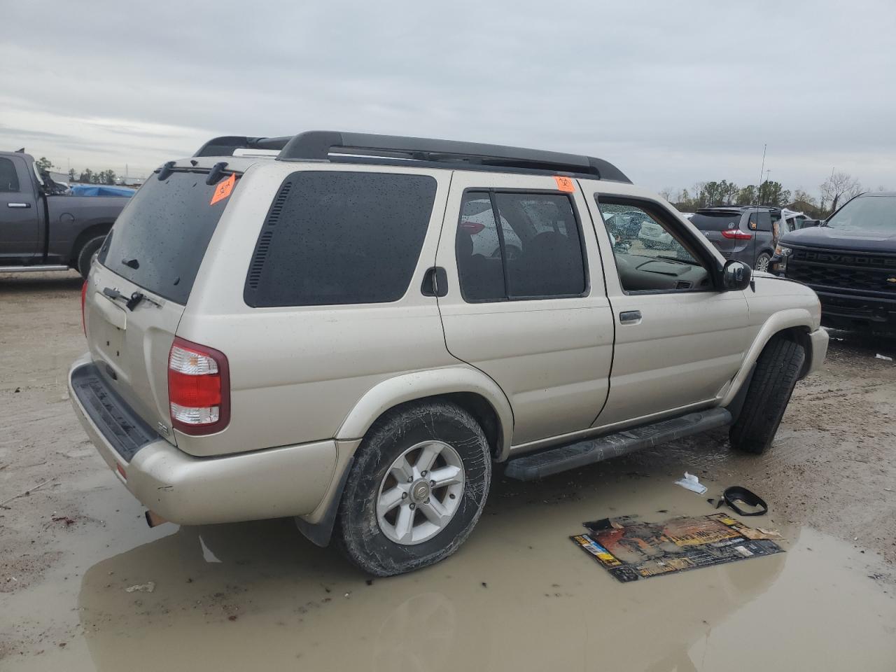 2003 Nissan Pathfinder VIN JN8DR09Y73W803063 Copart auction photo, side damage thumbnail 3