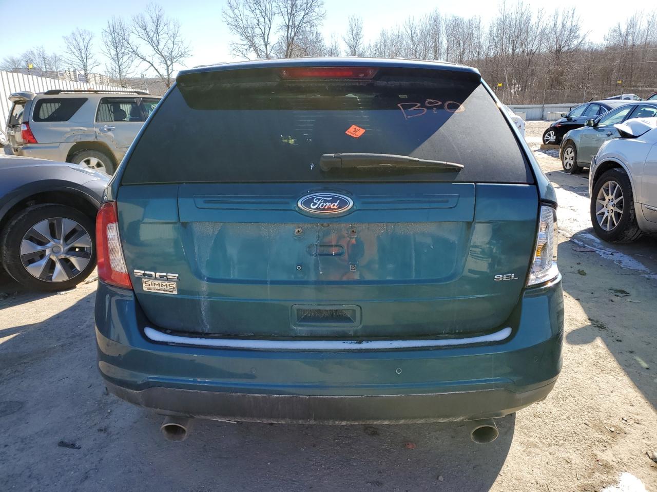 2011 Ford Edge VIN 2FMDK3JC4BBB29491 Copart auction photo, front end / side damage thumbnail 6