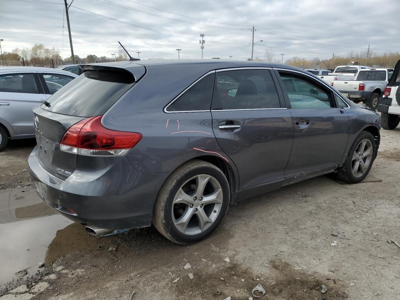 2014 Toyota Venza VIN 4T3BK3BB6EU106944 Copart auction photo, front end / side damage thumbnail 3