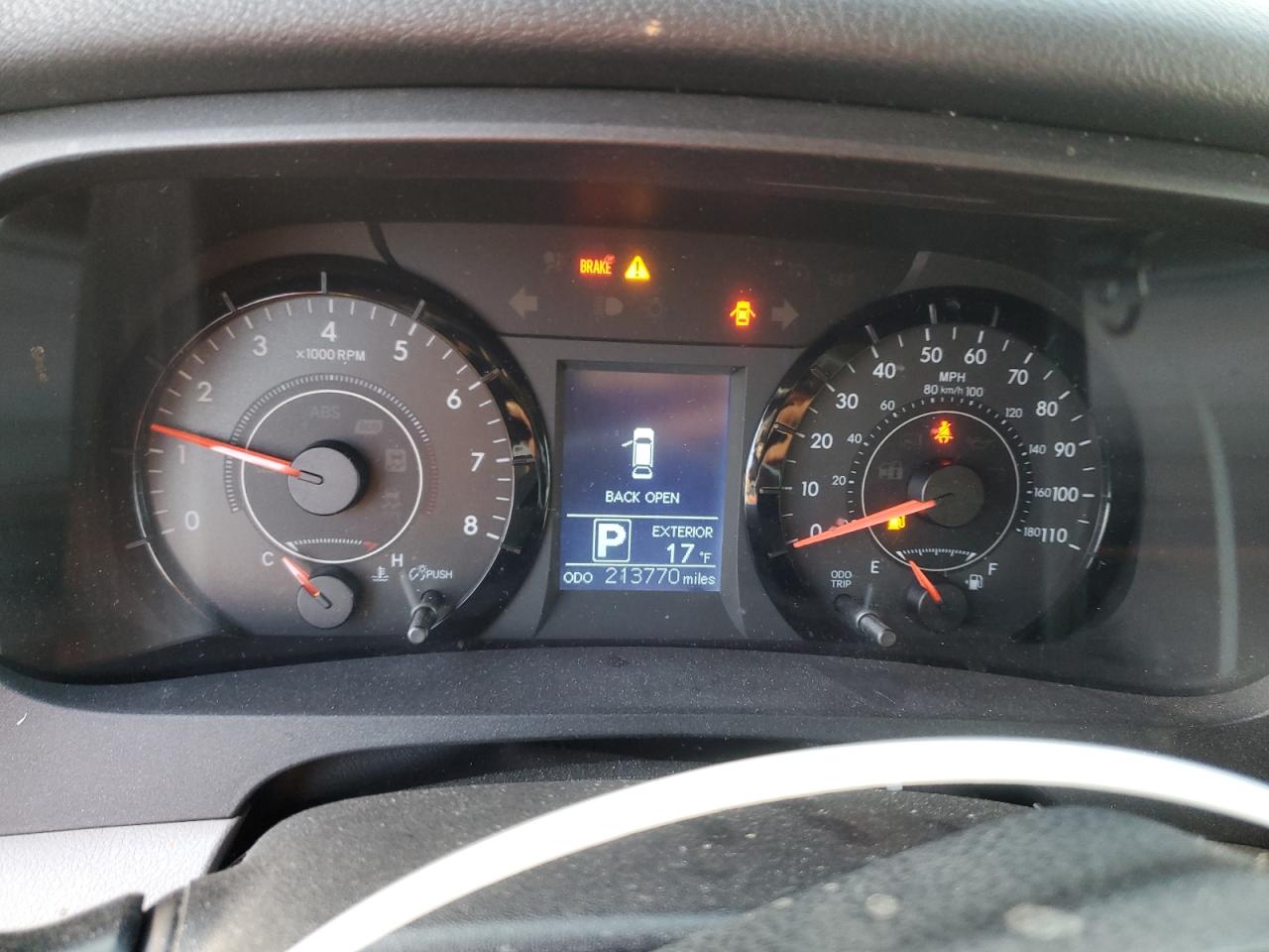 2016 Toyota Sienna VIN 5TDJK3DC6GS135317 Copart auction photo, rear end damage thumbnail 9